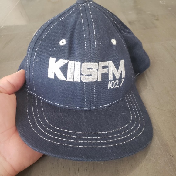 Source Unknown Other - KIIS FM 102.7 Hat Cap Snap Back Navy Blue Embroidered Radio Mens Made in USA